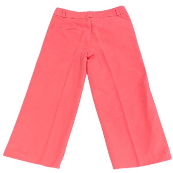 Ann Taylor LOFT Size 6 Peachy Pink Cropped Wide Leg Riviera Pants Cotton-Rayon - Picture 3 of 7